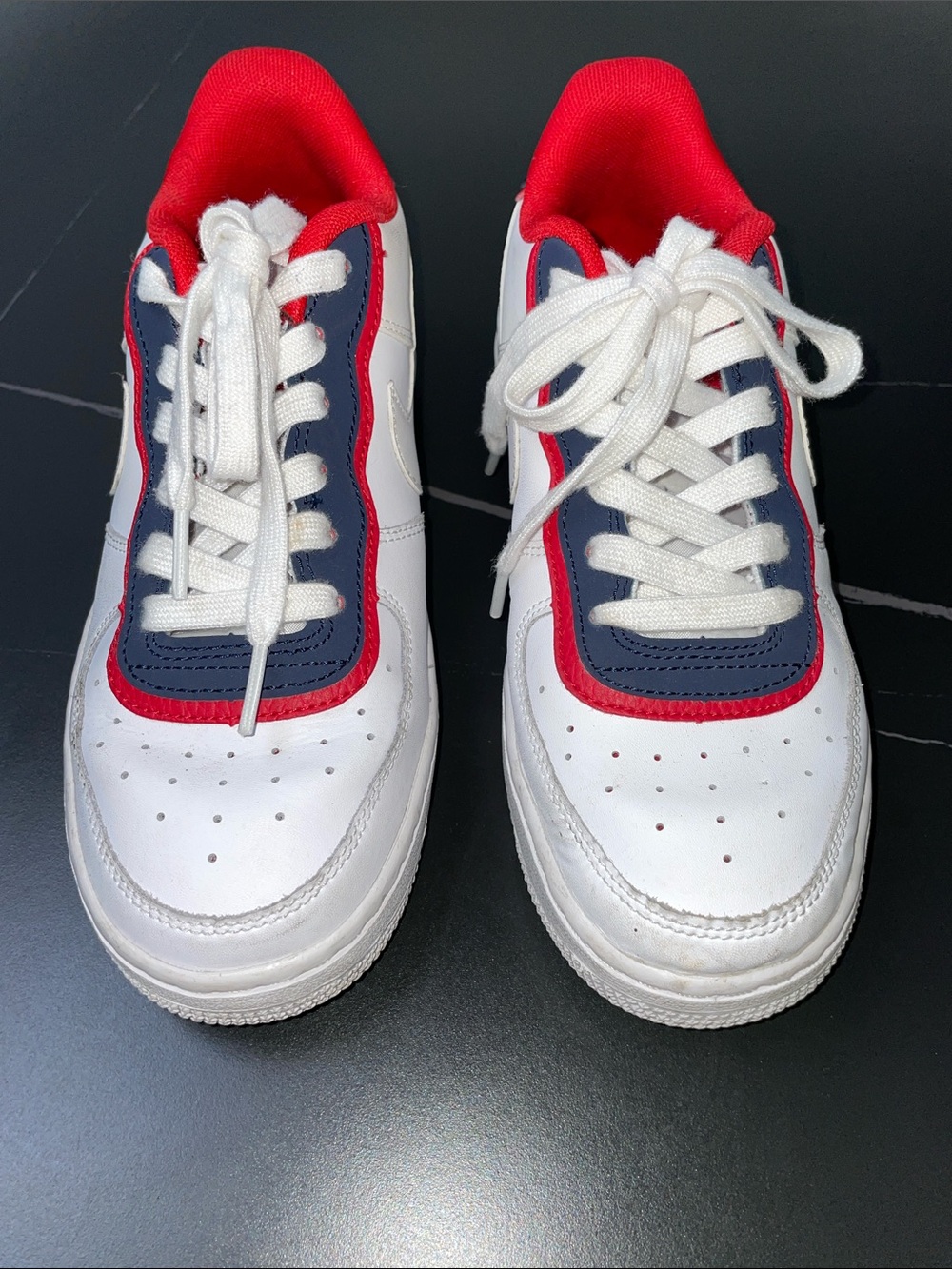 NIKE AIR FORCE 1 LOW DOUBLE LAYER YOUTH SNEAKERS FTL-09-122